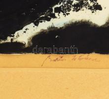 Barta István (1892-1976):Gomoly. Vegyes technika, papír, jelzett, üvegezett keretben 31x24 cm