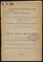 A Magyar Birodalom állatvilága. A Magyar Birodalomból eddig ismert állatok rendszeres lajstroma. III. Arthropoda. (Dedikált!) Bp., 1899, K. M. Természettudományi Társulat (Franklin-ny.), 47+(1) p.+ 1 (színes térkép) t. Magyar és latin nyelven. Kiadói papírkötés, sérült borítóval, régi intézményi bélyegzőkkel, részben szétváló fűzéssel. Az egyik tanulmány szerzője, Pungur Gyula (1843-1907) ornitológus, rovarkutató, természettudós által id. Entz Géza (1842-1919) biológus, zoológus, műegyetemi tanár részére dedikált példány.