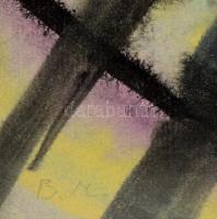 Barta Mária (1897-1969): Nyári nap. Akvarell, papír, jelzett, üvegezett keretben 30x23 cm