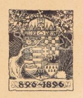 2 klf Millenniumi emlékív enyvezett és gumi nélküli papíron