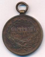 1914. "Ferenc József Bronz Vitézségi Érem" bronz kitüntetés mellszalag nélkül. Szign.: Tau...