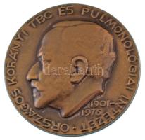 Reményi József (1887-1977) 1976. &quot;Országos Korányi TBC és Pulmonológiai Intézet - 1901-1976&quot; egyoldalas, öntött bronz emlékérem (40mm) T:AU,XF kis ph.