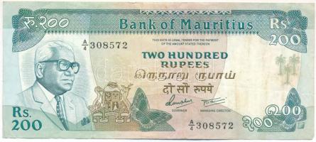 Mauritius 1985. 200R T:F Mauritius 1985. 200 Rupees C:F Krause P#39