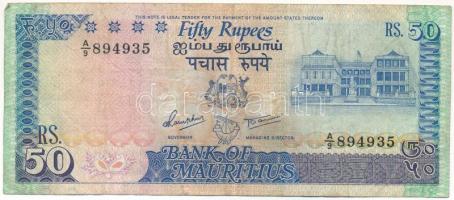 Mauritius 1986. 50R T:F folt Mauritius 1986. 50 Rupees C:F spot Krause P#37