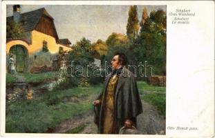 Schubert - Das Wandern. Wiener Kunst B.K.W.I. Nr. 1618. s: Otto Nowak (fl)