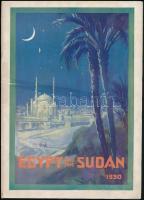 1930 Egypt and the Sudan, angol nyelvű kiadvány, hiányos, ragasztott