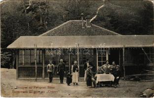 1915 Ribarska banja (Krusevac), Samar spa hotel and restaurant (tear) + "M. KIR. V/13. HADTÁPZÁSZLÓALJ PARANCSNOKSÁG"