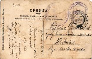 1915 Ribarska banja (Krusevac), Samar spa hotel and restaurant (tear) + "M. KIR. V/13. HADTÁPZÁ...