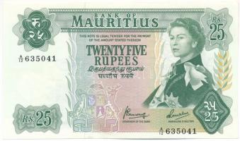 Mauritius DN (1967) 25R T:VF Mauritius ND (1967) 25 Rupees C:VF Krause P#32b