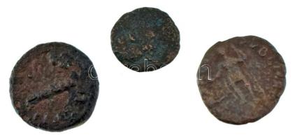 3db-os ókori bronz érmetétel T:F 3pcs ancient bronze coin lot C:F