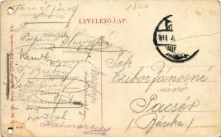 1911 Ada, Gőzhajóállomás, "MERCUR" gőzüzemű oldalkerekes személyhajó. W.L. Bp. 633. 8051 /...