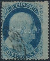 Amerikai Egyesült Államok 1851/1856 Franklin 1C érték Mi 3 (Mi EUR 120.-)