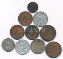 Orosz Birodalom 1894-1907. 1/2k-2k Cu (6xklf) + Szovjetunió 1923. 20k Ag + 1924. 15k Ag + 1928. 20k ...