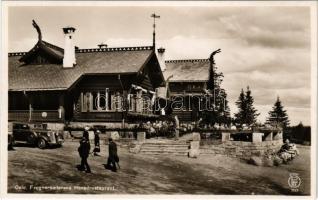 1937 Oslo, Frognersaeterens Hovedrestaurant / restaurant, automobile