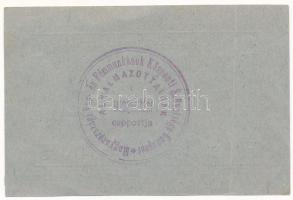 Budapest ~1920. 50f "Vasas tisztviselők beszerzési csoportja" szükségpénz hátlapon körbély...