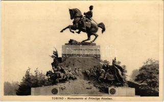 Torino, Turin; Monumento al Principe Amedeo / monument