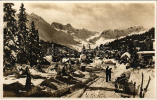 Arosa, winter sport, ski (glue mark)