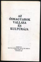 Kecskeméthy László: Az ősmagyarok vallása és kultúrája. Santa Rosa, 1972, Magyar Literature and Radio Mission. Emigráns kiadás. Tűzött papírkötés, hiányzó borítóval.