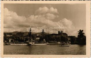 1935 Litomerice, Leitmeritz; general view, steamship