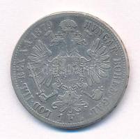 Ausztria 1879. 1Fl Ag "Ferencz József " T:VF,F ph. Austria 1879. 1 Florin Ag "Franz J...