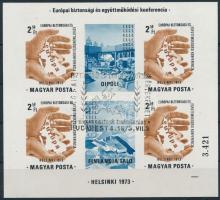 1973 Europa Biztonsági és Együttműködési Konferencia (I.) Helsinki vágott blokk (25.000)