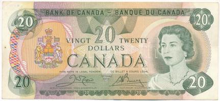 Kanada 1979. 20D T:F tűzőgép ly. Canada 1979. 20 Dollars C:F stapler holes Krause P#93b