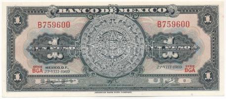 Mexikó 1969. 1P T:AU Mexico 1969. 1 Peso C:AU Krause P#59