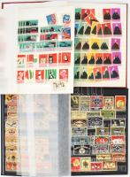 Több száz darabos gyufacímke-gyűjtemény, 3 albumban