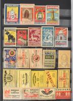 Több száz darabos gyufacímke-gyűjtemény, 3 albumban