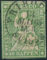 1854/1860 Forgalmi bélyeg Mi 17 II B ym (Mi EUR 80.-)