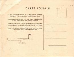 Romania - Ethnographical map of Rumania, according to the results of the census of 1930 / 1930-as ro...
