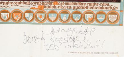 Antal Imre (1935-2008) zongoraművész, televíziós műsorvezető, színész, humorista autográf dedikációj...