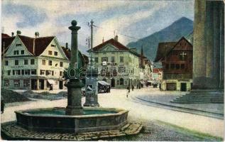 Dornbirn, square. Serie Bregenzer Wald Karte 569. (EK)