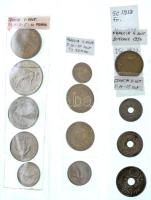 Franciaország 1888-1979. 31db-os érmetétel műanyag berakólapon, közte 1917. 50c Ag T:vegyes
France ...