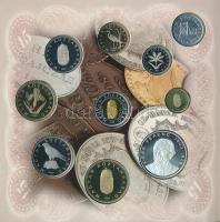 1998. 50f-200Ft (10xklf) "Magyarország pénzérméi" forgalmi sor + 100Ft Cu-Ni-Zn "1848...