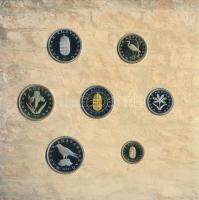 2005. 1Ft-100Ft (7xklf) forgalmi sor szettben + 2005. 10Ft "József Attila" T:PP kis patina...