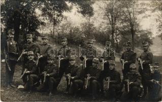 Piliscsaba, Osztrák-magyar katonák csoportja / Austro-Hungarian K.u.K. military, group of soldiers. photo (EK)