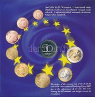 2007. 1Ft-100Ft (7xklf) forgalmi sor szettben,"A Római Szerződés aláírásának 50. évfordulója&qu...