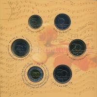 2009. 5Ft-200Ft "Haydn" (6xklf) forgalmi sor + "Joseph Haydn" Ag emlékérem (12g/...