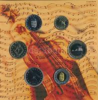 2009. 5Ft-200Ft "Haydn" (6xklf) forgalmi sor + "Joseph Haydn" Ag emlékérem (12g/...