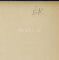 Ék Sándor (1902-1975): Szovjet katona. Ceruza, papír, jelzett, üvegezett fakeretben, 32x25 cm