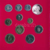 1994. 10f-200Ft (11xklf) "Magyarország pénzérméi" forgalmi sor dísztokban, benne 1994. 200...