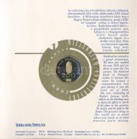 2000. 1Ft-100Ft (7xklf) forgalmi sor szettben + "200Ft Millenium", belső tok ragasztása ki...