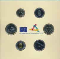 2011. 5Ft-200Ft (6xklf) forgalmi sor szettben, "Magyarország pénzérméi - Az Európai Unió Tanács...