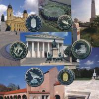 2015. 5Ft-200Ft (6xklf) forgalmi sor szettben + 50Ft Cu-Ni "Nemzeti és Történelmi Emlékhelyek&q...