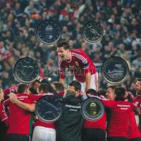 2016. 5Ft-200Ft (6xklf) forgalmi sor + "MLSZ (Magyar Labdarúgó Szövetség)" Cu-Ni-Zn emléké...