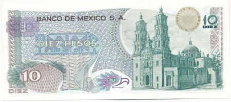 Mexikó 1977. 10P T:AU
Mexico 1977. 10 Pesos C:AU
Krause P#63