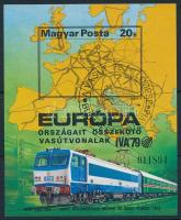 1979 Európa vasútjai vágott blokk (7.000)