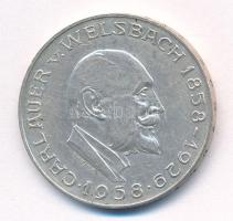 Ausztria 1958. 25Sch Ag "Carl Auer von Welsbach" T:AU,XF 
Austria 1958. 25 Schilling Ag &...