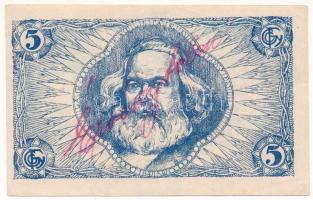 Budapest 1919. 5K "Fegyver és Gépgyár" utalvány , "Érvénytelen" piros kézírással...